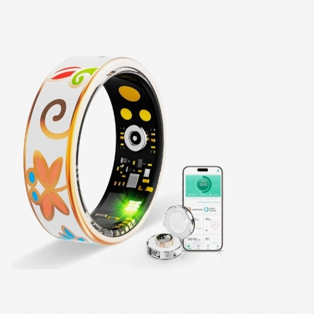 Elegant Floral Smart Ring